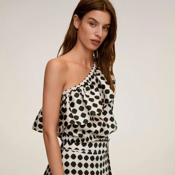 Mango Polka-dot Top - Picture 3 of 11